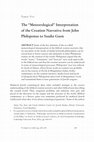 Research paper thumbnail of The “Meteorological” Interpretation of the Creation Narrative from John Philoponus to Saadia Gaon