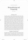 Research paper thumbnail of Remembering and forgetting