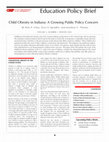 Research paper thumbnail of Child obesity in Indiana: A growing public policy concern