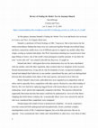 Research paper thumbnail of Review of Finding the Mother Tree by Suzanne Simard