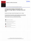 Research paper thumbnail of A Comparative Analysis of Australian and Canadian Foreign Fighters Traveling to Syria and Iraq