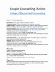 Research paper thumbnail of Couple Counselling Outline