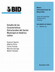 Research paper thumbnail of Estudio de las características estructurales del sector municipal en América Latina