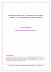 Research paper thumbnail of Competitiveness and Convergence: the Open Method of Co-ordination in Latin America