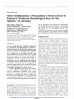 Research paper thumbnail of Matrix Metalloproteinase 3 Polymorphism A Predictive Factor of Response to Neoadjuvant Chemotherapy in Head and Neck Squamous Cell Carcinoma