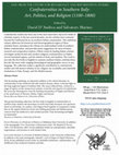 Research paper thumbnail of Confraternities in Southern Italy: Art, Politics, and Religion (1100-1800). David D'Andrea & Salvatore Marino (eds.)