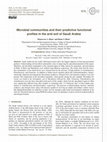 Research paper thumbnail of Microbial communities and their predictive functional profiles in the arid soil of Saudi Arabia