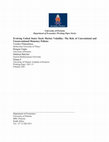 Research paper thumbnail of Evolving United States Stock Market Volatility: The Role of Conventional and Unconventional Monetary Policies