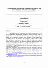 Research paper thumbnail of Predicting South African Equity Premium using Domestic and Global Economic Policy Uncertainty Indices: Evidence from a Bayesian Graphical Model