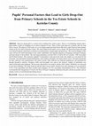 Research paper thumbnail of Free Day Secondary School Education: Causes of High Drop Out Rates of Students in Secondary Schools in Kipkelion Sub-County, Kericho County, Kenya