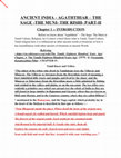 Research paper thumbnail of ANCIENT INDIA AGATHTHIAR – THE SAGE THE MUNI THE RISHI PART II