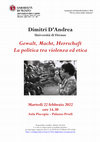 Research paper thumbnail of Locandina seminario D'Andrea - Trento 22 febbraio