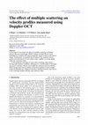 Research paper thumbnail of The effect of multiple scattering on velocity profiles measured using Doppler OCT