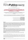 Research paper thumbnail of La gestión de responsabilidad empresarial en materia medioambiental en PYMES madereras de Barranquilla, Colombia