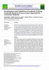 Research paper thumbnail of Development and Validation of Academic Writing Textbook Based on Process Genre Approach for University Students