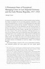 Research paper thumbnail of A Permanent State of Exception? Managing Crises in Late Imperial Germany and the Early Weimar Republic, 1917-1923