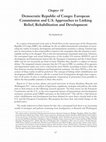 Research paper thumbnail of Democratic Republic of Congo: European Commission and U.S. Approaches to Linking Relief, Rehabilitation and Development