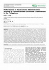 Research paper thumbnail of Performance of Top Customs Administration Schools in Customs Broker Licensure Examinations in the Philippines