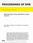 Research paper thumbnail of Dark energy survey operations: years 4 and 5