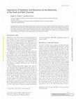 Research paper thumbnail of Importance of hydration and dynamics on the selectivity of the KcsA and NaK channels