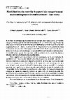 Research paper thumbnail of Modélisation du controle temporel du comportement sous contingences de renforcement : Une revue