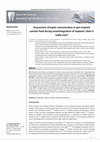 Research paper thumbnail of Assessment of leptin concentration in peri-implant sulcular fluid during osseointegration of implants: Does it really vary?