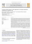 Research paper thumbnail of A positive growth response to NaCl applications in Eucalyptus plantations established on K-deficient soils