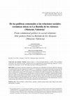 Research paper thumbnail of De las políticas comensales a las relaciones sociales: cerámicas áticas en La Bastida de les Alcusses (Moixent, Valencia)