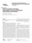 Research paper thumbnail of Body composition, changing physiological functions and nutrient requirements of the eldery. Ann Nutr Metab 2008;52(Suppl. 1):2–5. 33 Laaksonen M, Aittomäki A, Lallukka T, et al. Register-based study among employees showed small nonparticipation bias in h