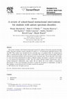 Research paper thumbnail of A review of school-based instructional interventions for students with autism spectrum disorders