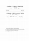 Research paper thumbnail of Caught in the Act but Not Punished: On Elite Rule of Law and Deterrence