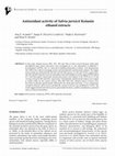 Research paper thumbnail of Antioxidant activity of Salvia jurisicii Košanin ethanol extracts