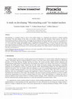 Research paper thumbnail of A Study on Developing “Microteaching Scale” for Student Teachers