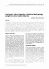 Research paper thumbnail of Community Culture Inventioninstant Self Anthropology Using Community Quality Cabarets