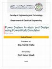 Research paper thumbnail of Power System Analysis and Design using PowerWorld Simulator