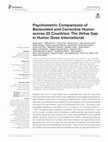 Research paper thumbnail of Psychometric Comparisons of Benevolent and Corrective Humor across 22 Countries: The Virtue Gap in Humor Goes International