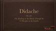 Research paper thumbnail of Didache