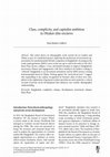 Research paper thumbnail of Class, complicity, and capitalist ambition in Dhaka’s elite enclaves