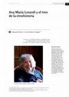 Research paper thumbnail of Ana María Lorandi y el tren de la Etnohistoria