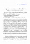 Research paper thumbnail of Study of influence of heat stress on some physiological and productive traits in Holstein-Friesian dairy cows