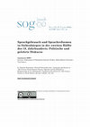 Research paper thumbnail of Sprachgebrauch und Sprachreformen in Siebenbürgen in der zweiten Hälfte des 18. Jahrhunderts. Politische und gelehrte Diskurse