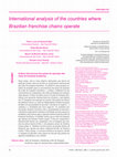 Research paper thumbnail of International analysis of the countries where Brazilian franchise chains operate