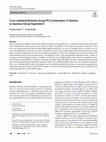 Research paper thumbnail of Cross-validated Between Group PCA Scatterplots: A Solution to Spurious Group Separation