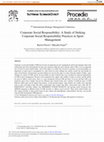 Research paper thumbnail of Corporate Social Responsibility: A Study of Striking Corporate Social Responsibility Practices in Sport Management