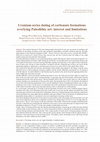 Research paper thumbnail of Uranium-series dating of carbonate formations overlying Paleolithic art : interest and limitations