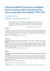 Research paper thumbnail of ¿Ocio amurallado? El paso de la sociabilidad local al mundo asociativo internacional. Dos casos comparados: Evora-Madrid, 1789-1929