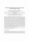 Research paper thumbnail of Hand Gesture Recognition System Based in Computer Vision and Machine Learning