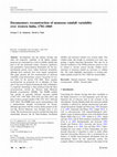 Research paper thumbnail of Documentary reconstruction of monsoon rainfall variability over western India, 1781–1860