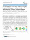 Research paper thumbnail of A computational approach to understanding the longitudinal changes in cortical activity associated with intensive meditation training