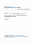 Research paper thumbnail of More than a feeling: Tracing the progressive era origins of historical empathy in the social studies curriculum, 1890–1940s